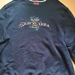 Tommy Hilfiger Denim Red Label Men’s 3XLT/3XGT Navy Graphic Crew Sweatshirt