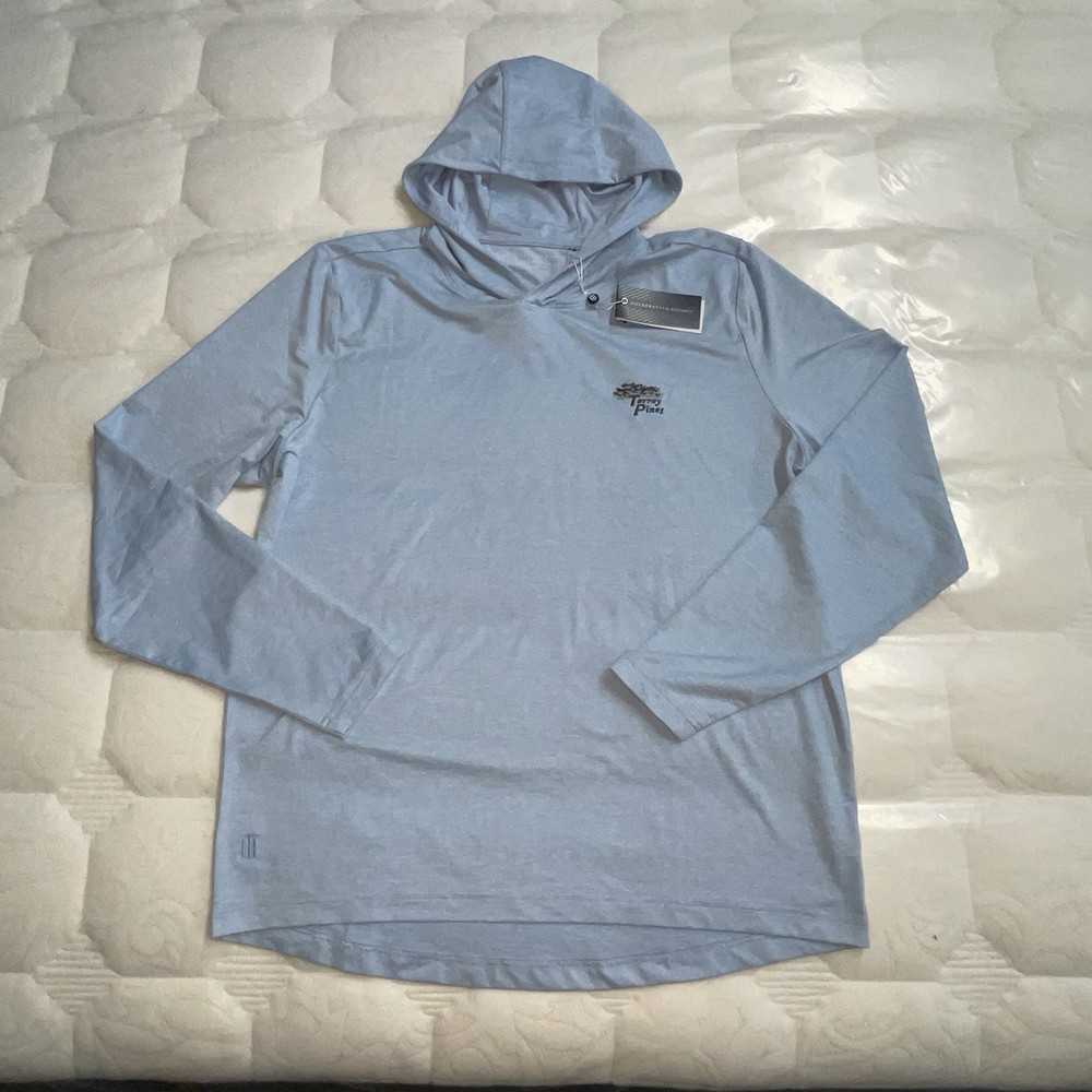 Holderness Bourne THE STOWE Pullover Hoodie Golf L Dry Performance Torrey Pines