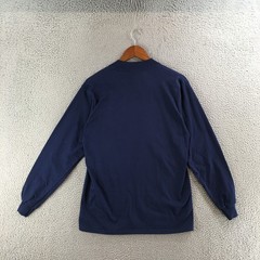 Port And Company Sweatshirt Mens M Blue Cotton Long Sleeve Round Neck Pullover
