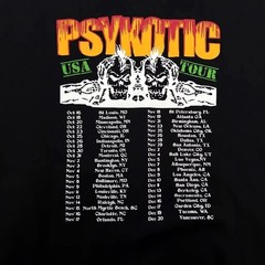 Official Osamason Psykotic Merch Tour 2025 2026 Black Hoodie Zip Up