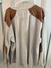 Legendary Whitetails Men’s 3XL Beige Brown Henley Pullover Sweatshirt Deer Print