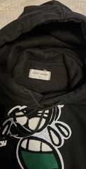 FIRST ROW Spring Break All Over Patch Hoodie Black – Street Wear Fashion Sz S