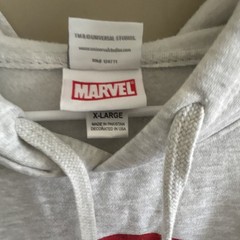 Marvel Captain America Shield Graphic Pullover Hoodie w/ Pockets Men’s XL