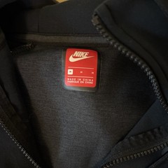 Nike Tech Fleece M Blue Gray Men’s Hoodie Double Zipper