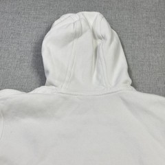 Nike Hoodie Mens M White Pullover Hooded Pockets Lined Heavyweight Fleece Logo