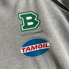 Vintage Macron United Colors Of Benetton Basket Men’s Sweatshirt Sz XL Grey Crew