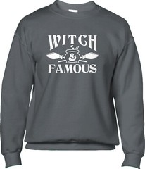 Witch Famous Funny Halloween October Costume Party Humor Fall Mens Sweatshirt