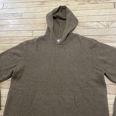 Old Navy Brown Hoodie Sweater Men XL Textured Fall Winter Classic Capsule XL