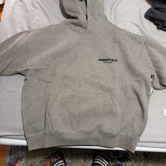Fear of God Essentials Hoodie Dark Oatmeal Size Large (SS22)