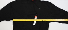 Hanes Hoodie Mens Large Black Originals Pullover Fleece Sweatshirt Pocket