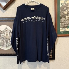 Vintage 90s Saratoga Springs New York Tribal Equestrian Horse Shirt Size XL