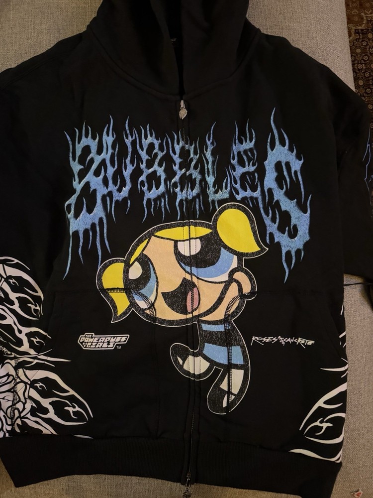 Civil Regime x Powerpuff Girls Bubbles Zip Up Hoodie – Size L