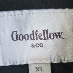 Goodfellow & Co Men’s Black Full-Zip Fleece Hoodie w/ Pockets, XL Regular