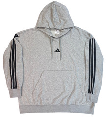 Men’s Adidas Essentials Fleece 3-Stripes Sweatshirt Pullover Hoodie Size 4XL