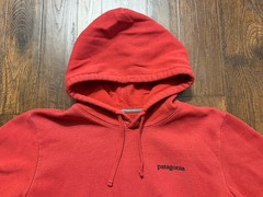 Patagonia Uprisal Regular Fit Hoodie Mens Medium Red Graphic Logo Eco Outdoors