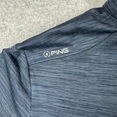 Ping Sensorwarm Men’s Lightweight 1/4 Zip Golf Jacket Size L Blue Patterned