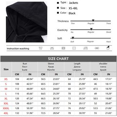 Men’s Autumn Zip Hoodie Jacket Slim Fit Long Sleeve Casual Sweatshirt