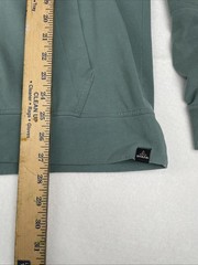 Prana Mens Organic Cotton Hoodie Green Van Graphic Pullover Sweatshirt Medium