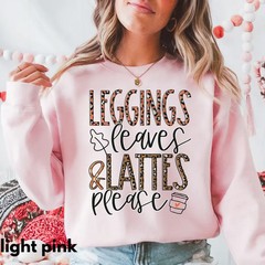 Fall Leaves Sweatshirt Autumn Season Cozy Apparel Top Gift Idea