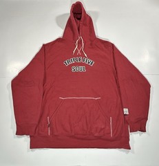Vintage 90s Triple Five Soul 555 Hoodie Sweatshirt Men XL Red Pullover Y2K Rare