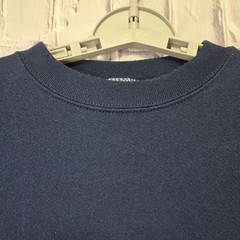 Vintage Tultex Blank Crewneck Sweatshirt Navy Men’s Size Large Cotton Polyester