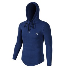 Men Gym Hoodie Hooded Sweatshirt Pullover Dry Cool Thermal Warm Outdoor Running