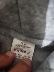 Unbranded , Thick Grey Fleece Hoodie Oversized.