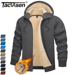 Men’s Winter Thermal Sweatshirts Full-Zip Up Sherpa Fleece Lined Hoodie Jacket
