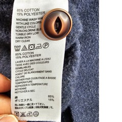 Tommy Bahama Quarter Zip Pullover Sweatshirt Men’s L Blue Cotton Polyester Blend