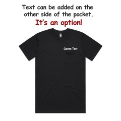 Vietnam veteran embroidered pocket tee shirt, t-shirt with pocket