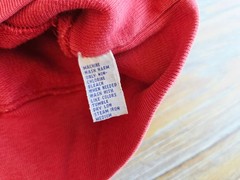 Vintage Polo Ralph Lauren Terry Knit Raglan Short-Sleeve Sweatshirt Coral Sz.L