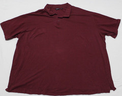 Big Dude Polo Shirt Men’s Size 8XL Maroon Short Sleeve 100% Cotton