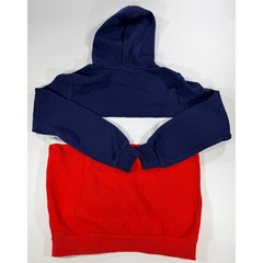Puma Colorblock Hoodie Navy Blue Red White Logo Sweatshirt Size Mens Small