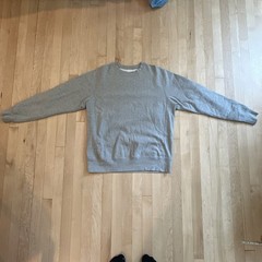House Of Blanks gray crewneck sweatshirt (medium)