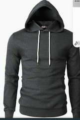 Men’s Casual Slim Fit Long Sleeve Hooded Basic Lightweight Sweatshirt Size US XL