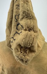 Key Closet Khaki Full Zip Y2K Tie Dye Distressed Graphic Hoodie Size L Deadstock