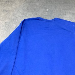 Champion Sweatshirt Mens Large Royal Blue Graphic Logo Knit Cotton Athletic Wear