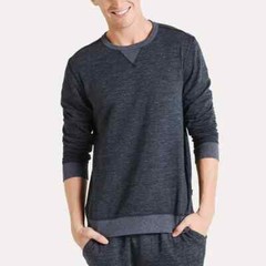 Faherty Blue Long Sleeve Dual Knit Crew Neck Sweatshirt Pullover Small Designer