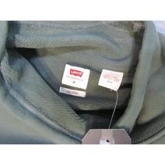 Levis Mens Relaxed Fit Mock Neck Sweatshirt Olive Green Utility Pocket New M