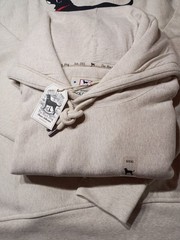 Mens The Black Dog HOMEPORT Classic Heavyweight Hoodie Sweatshirt Sz 3XL Oatmeal