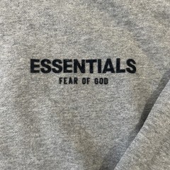 Essentials Fear of God Dark Oatmeal Pullover Hoodie Size S