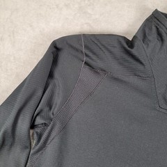 Nike Dri-Fit Mock Neck 1/4 Zip Black Pull Over Golf Sweatshirt Mens Size Large