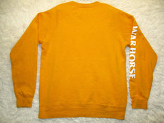Warhorse Barbell Club Sweatshirt Men’s Size M Medium Yellow Long Sleeve Pullover