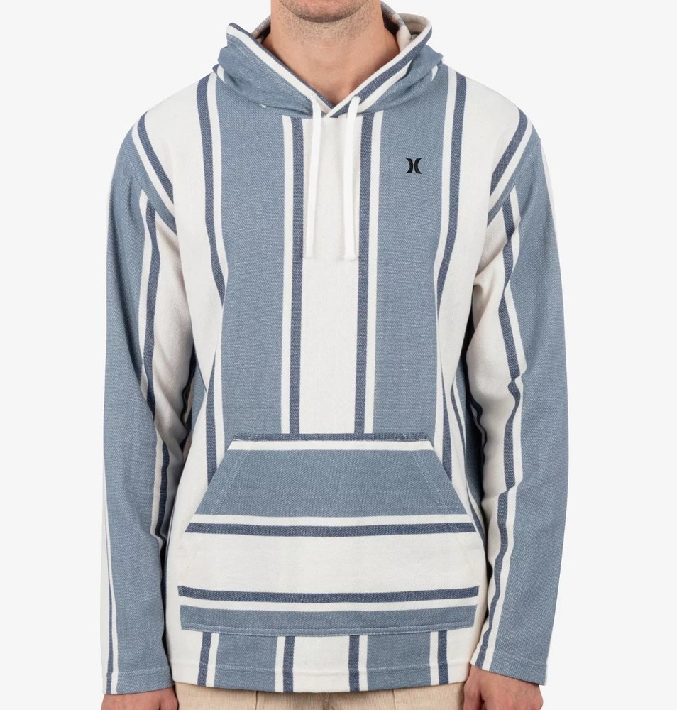 Hurley Men’s OG Hooded Hoodie Surfer Beach Poncho Sweatshirt NEW $65