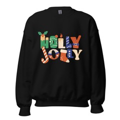 Holly Jolly Unisex Ugly Christmas Sweater Sweatshirt Gift S,M,L,XL,2X,3X