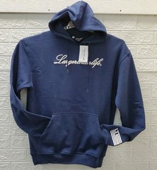 New WELCOMETOL Luxury Heavyweight Fleece Hoodie W/Pocket Navy Size XXL