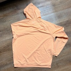 Peter Millar Crown Sport Peach Orange National Logo Performance Hoodie M