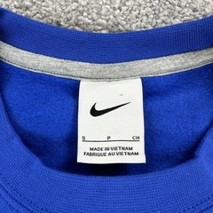 Nike Baseball Sweatshirt Mens Small Royal Blue Club Fleece Crewneck Pullover
