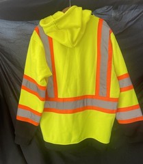High Visibility Fleece Hoodie 3XL Vendace Construction Work Jacket Sweatshirt