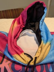 I Am Kenough Barbie Movie Hoodie Mattel Size L Pullover Tie Dye Fleece Lined